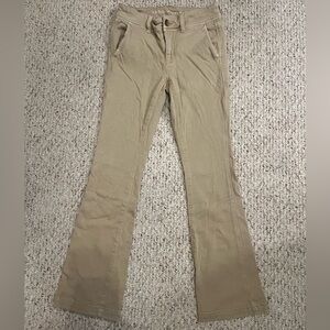 American Eagle Stretch Kick Bootcut Pant in Khaki